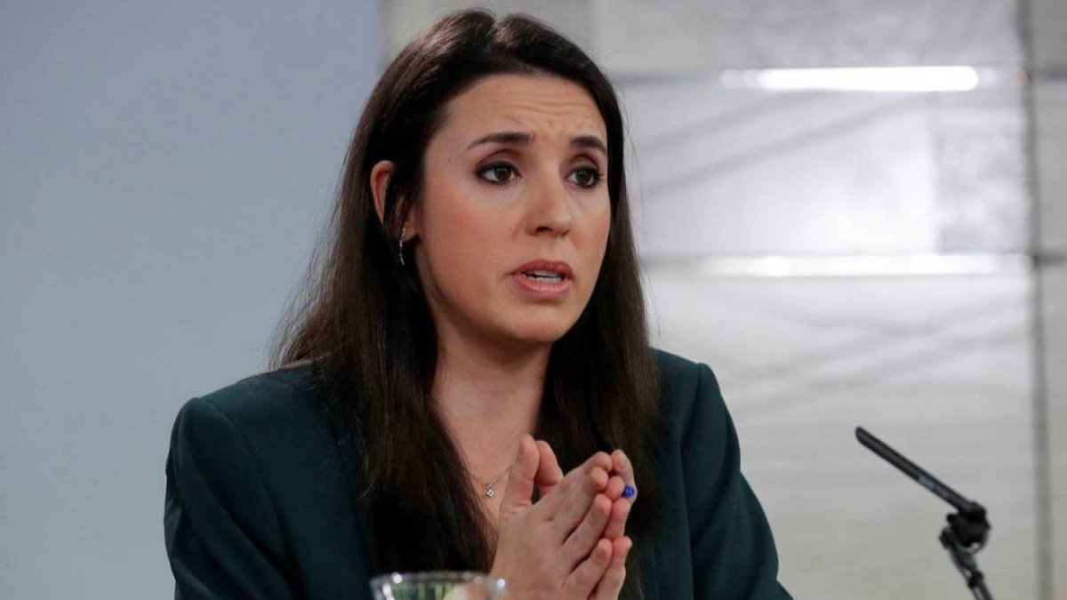 La ministra de Igualdad, Irene Montero.