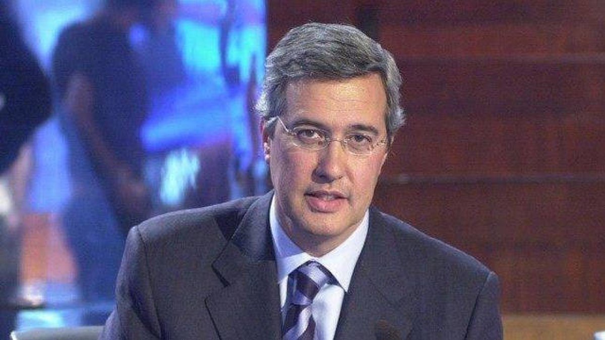 Ernesto Sáenz de Buruaga durante su etapa en televisión