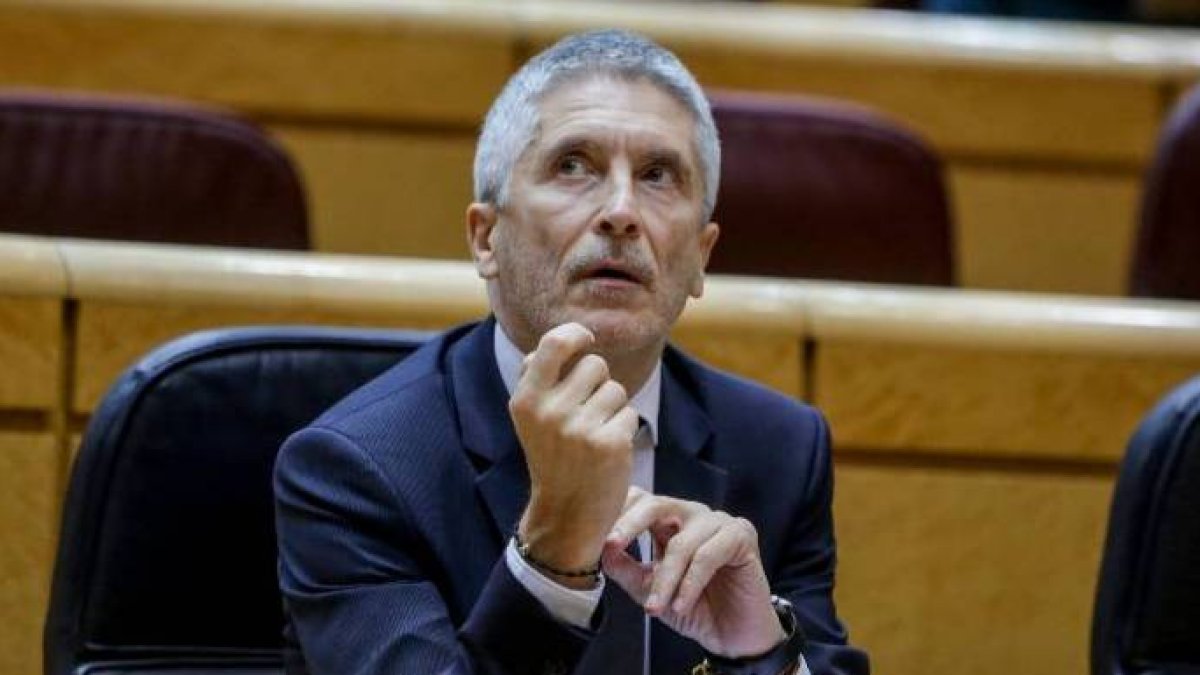Marlaska, este martes en el Senado.