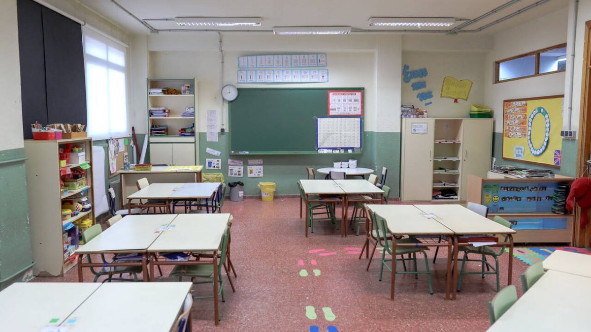 Un aula en la Comunidad de Madrid.