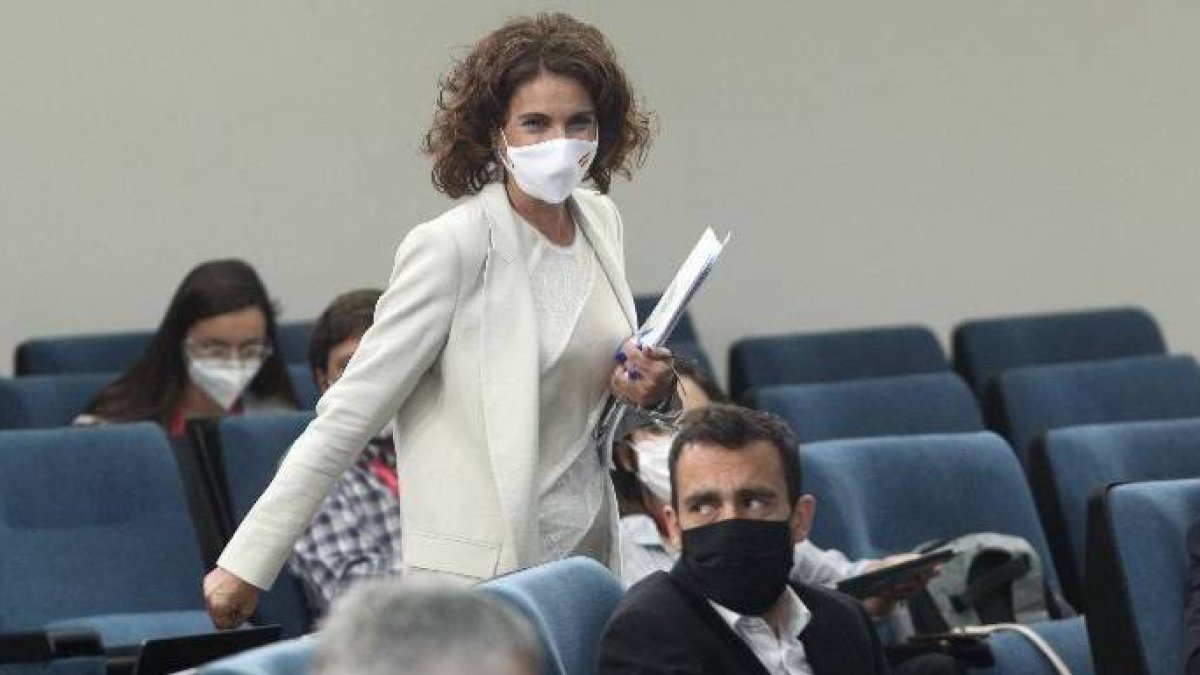 La portavoz del Gobierno, María Jesús Montero, este martes.