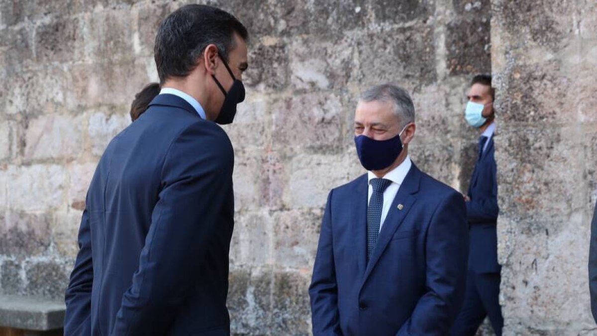 Iñigo Urkullu y Pedro Sánchez este viernes en La Rioja