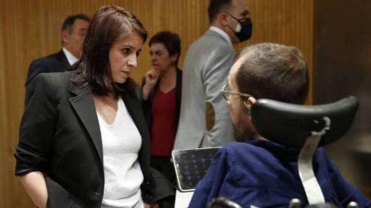 Adriana Lastra y Pablo Echenique