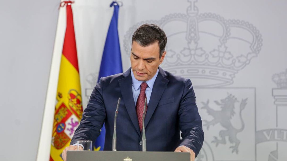 El presidente del Gobierno, Pedro Sánchez