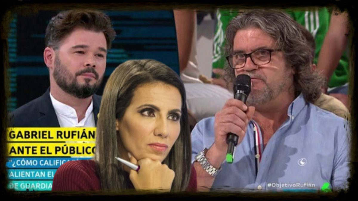 Un guardia civil destroza a Rufián delante de Ana Pastor y enciende La Sexta