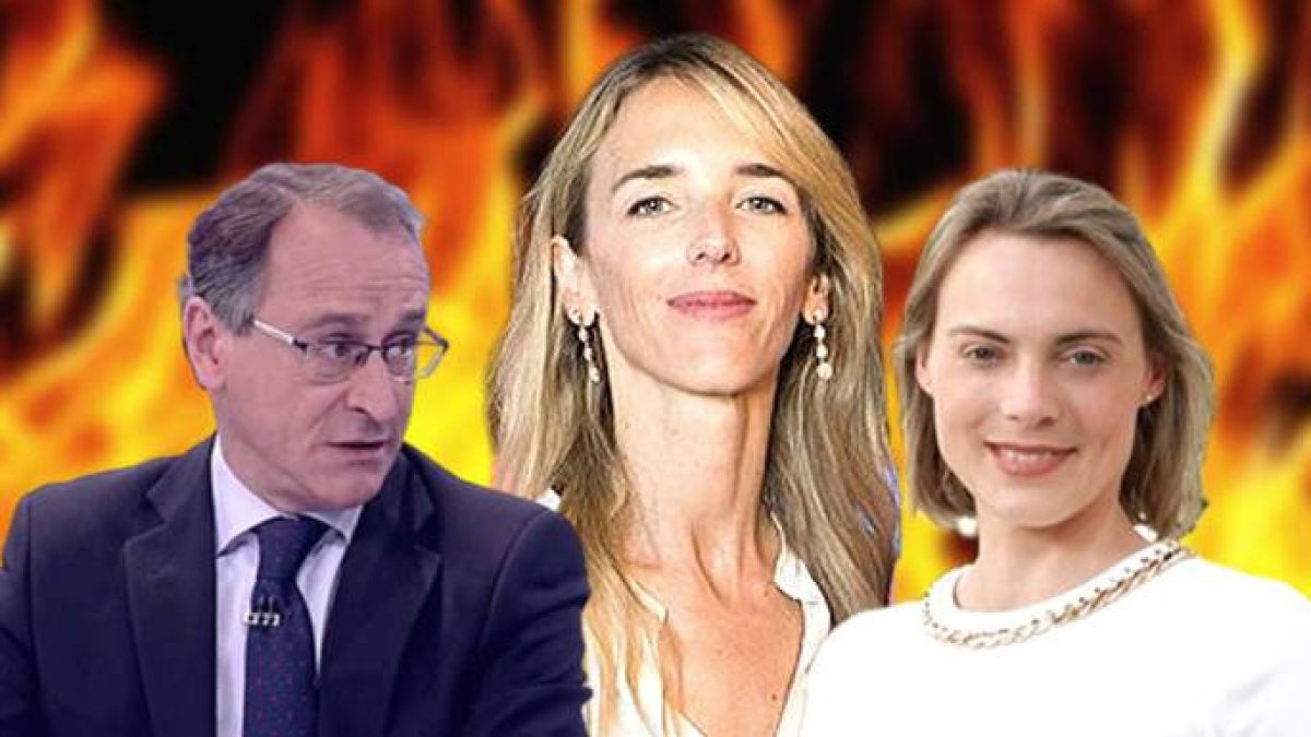 Alfonso Alonso y la líder del PP de Vizcaya, Raquel González, con Cayetana Álvarez de Toledo