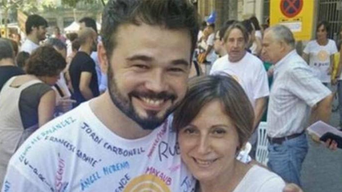 Rufián y Forcadell.