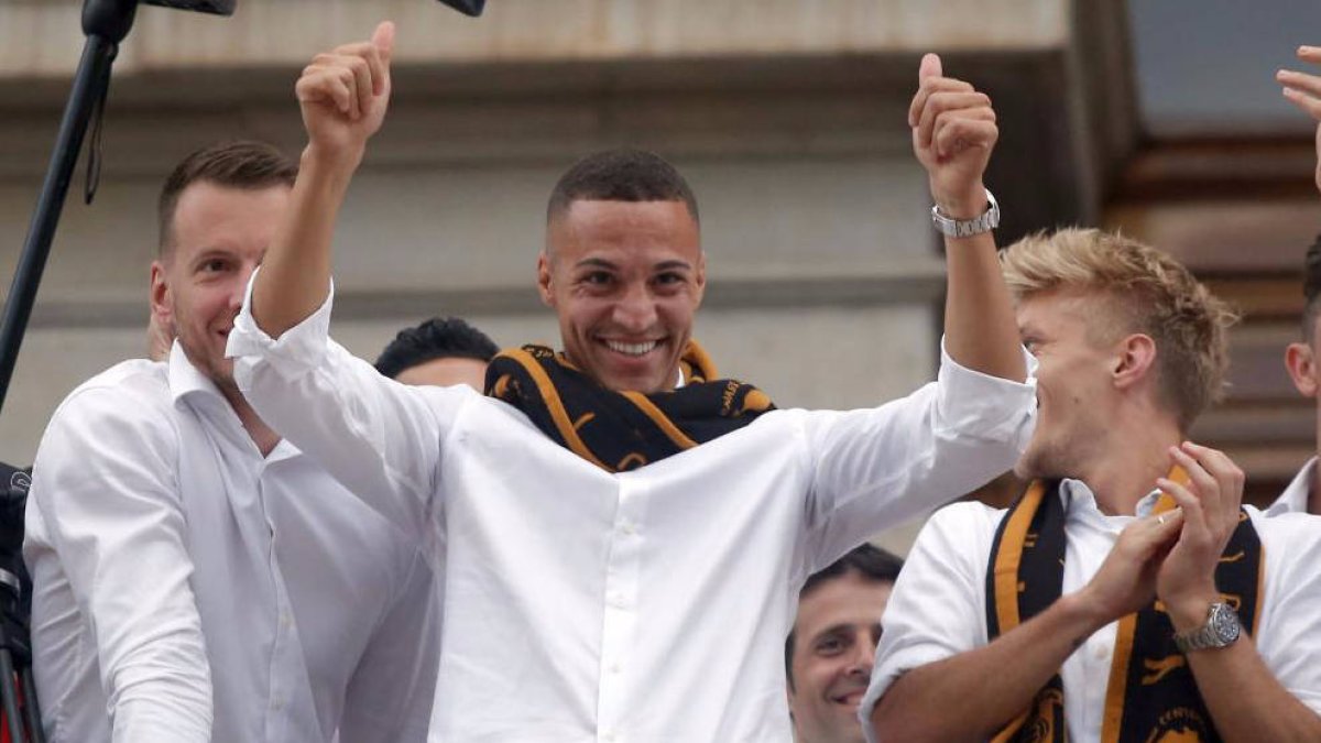 Rodrigo, estrella de la celebración copera