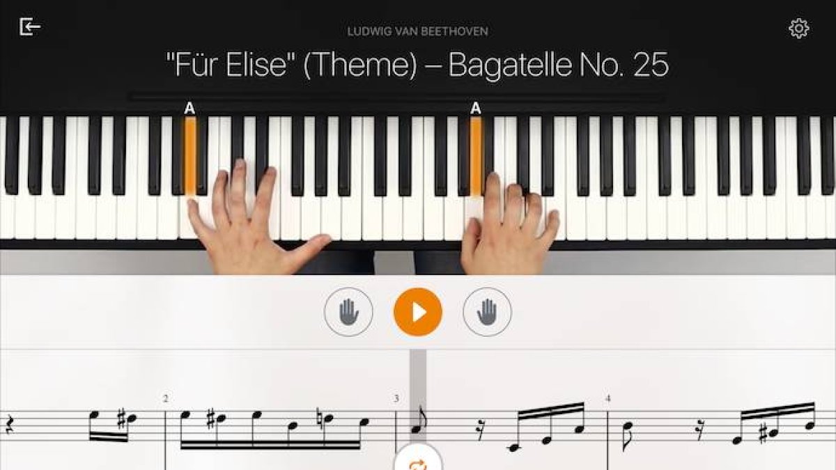 Aprende piano sin moverte del sofá