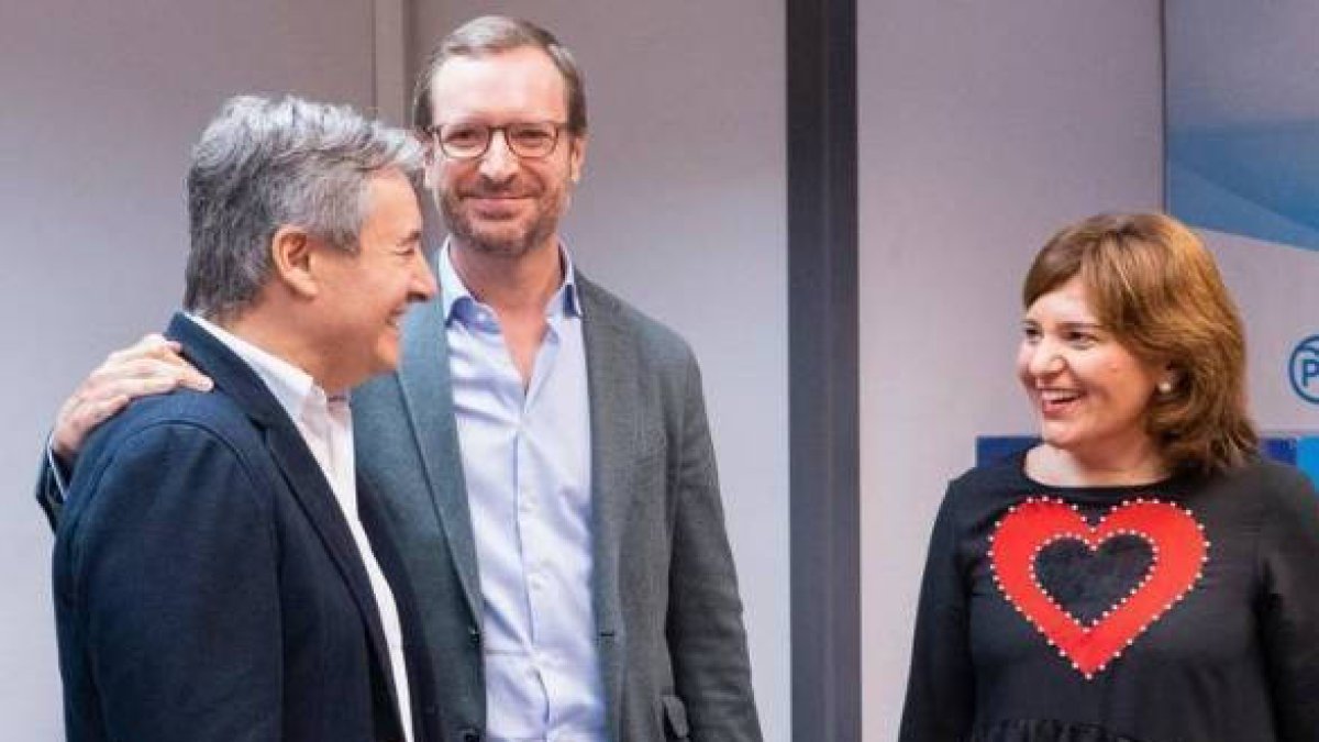 Rubén Moreno, Javier Maroto e Isabel Bonig