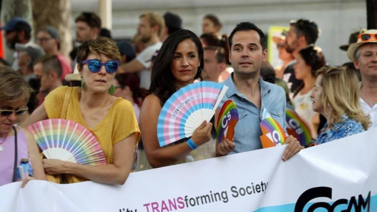 Villacís y Aguado, en la manifestación del Orgullo de ediciones pasadas