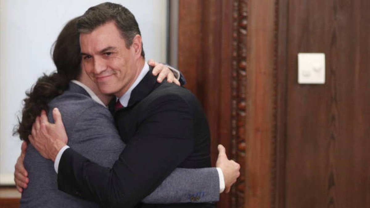 Pedro Sánchez y Pablo Iglesias.