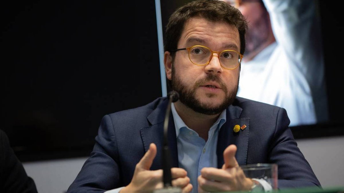 El vicepresidente catalán, Pere Aragonés