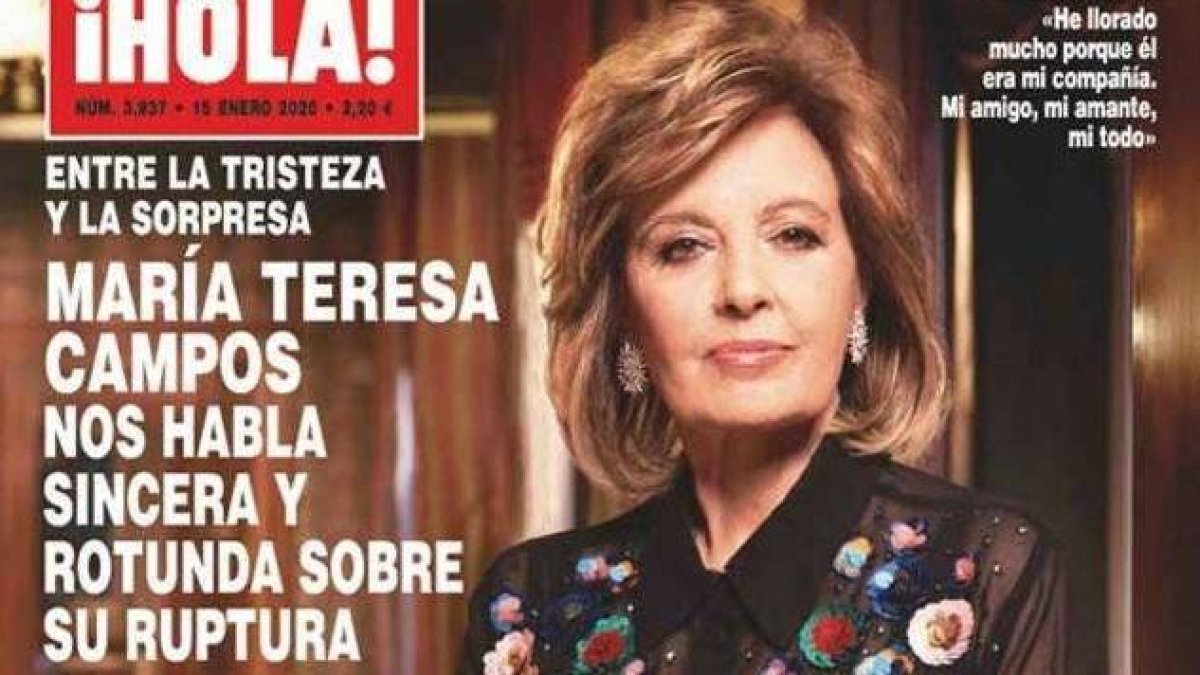 María Teresa Campos habla, vía exclusiva, de su ruptura con Edmundo Arrocet: “He llorado mucho”