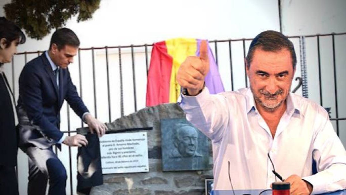 Herrera, sobre la imagen de Sánchez en la tumba de Machado en Francia
