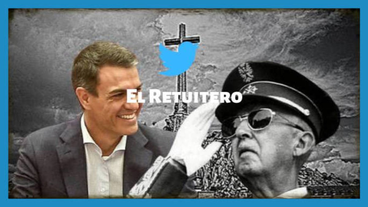 Un montaje de Sánchez y Franco en el Valle de los Caídos
