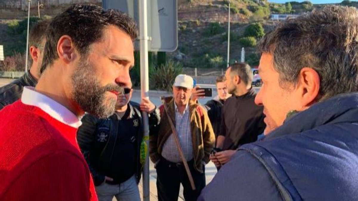 Roger Torrent, en un acto de ERC en favor de los presos condenados.