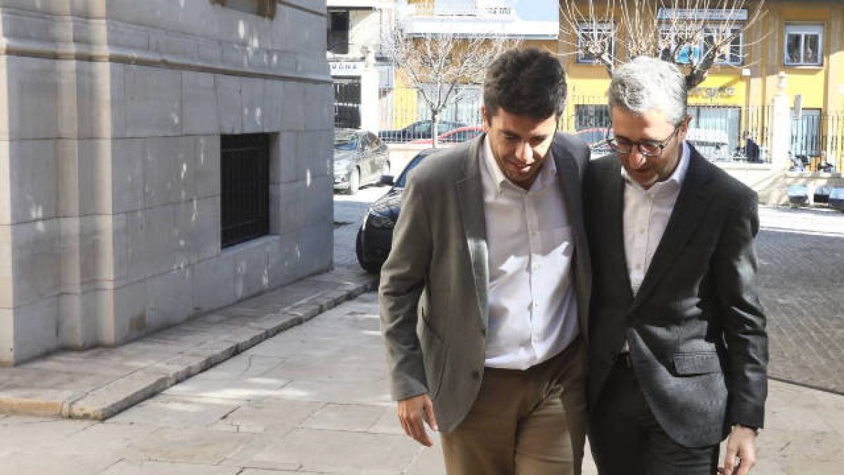 Carlos Mazón y Arcadi España en la Diputación de Alicante