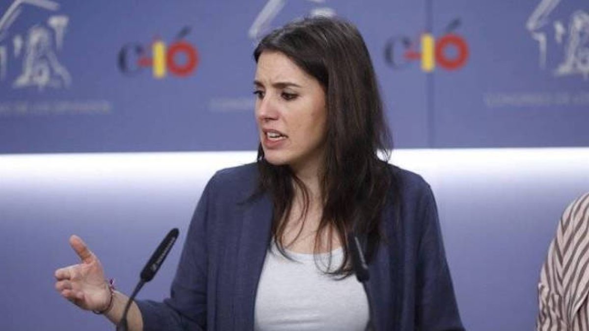 La ministra de Igualdad, Irene Montero