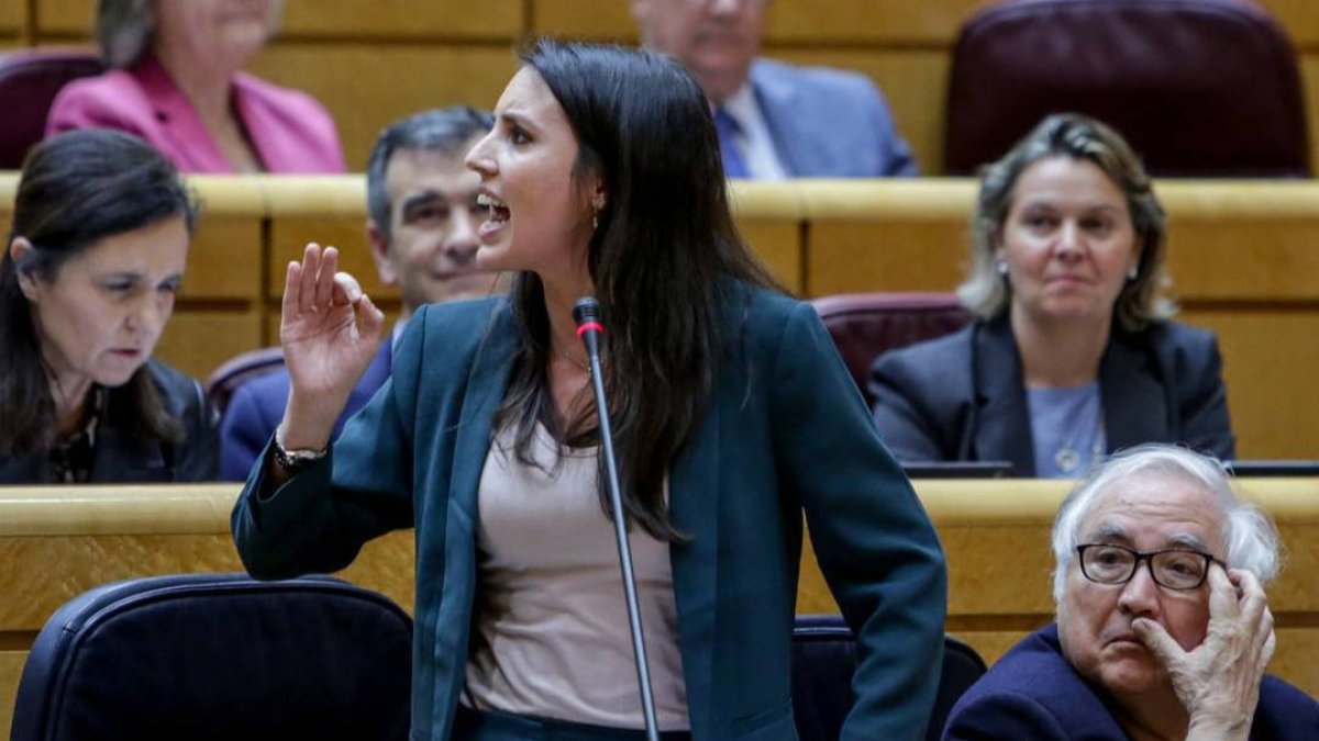 Irene Montero, esta semana en el Senado
