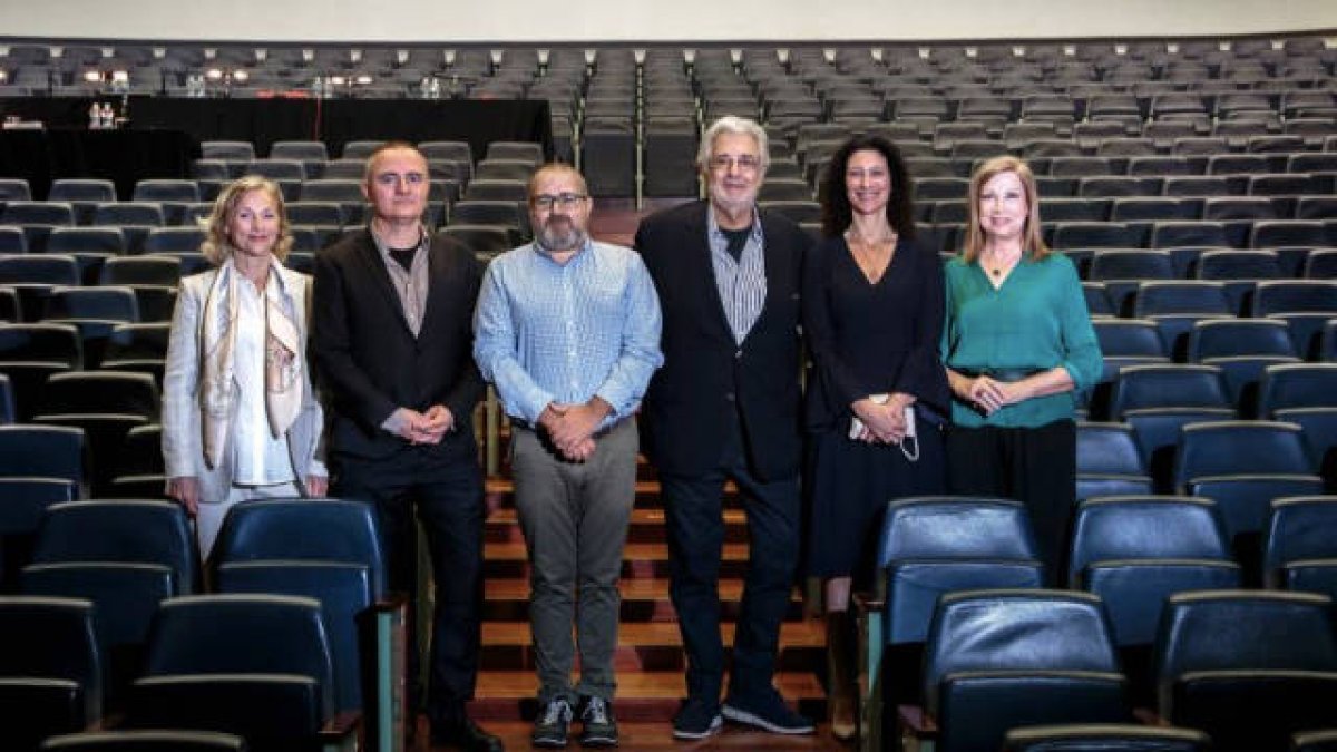 Plácido Domingo en una de las audiciones del Centre de Perfeccionament