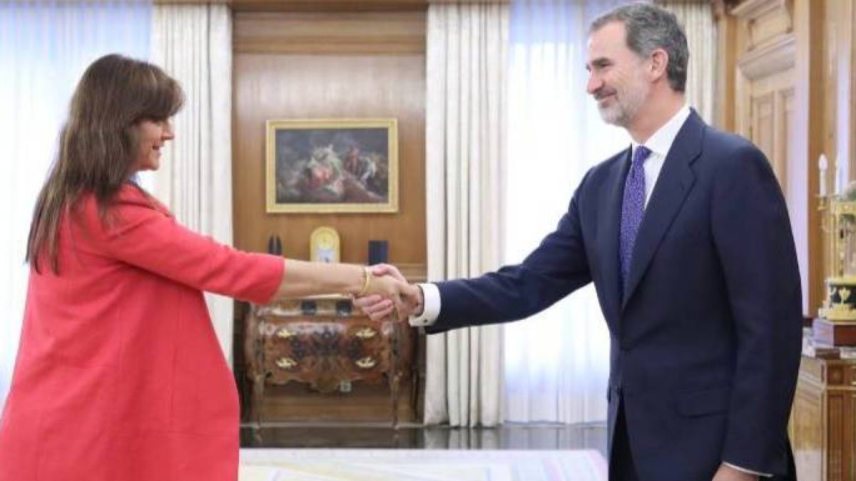 Laura Borrás, este miércoles en La Zarzuela.