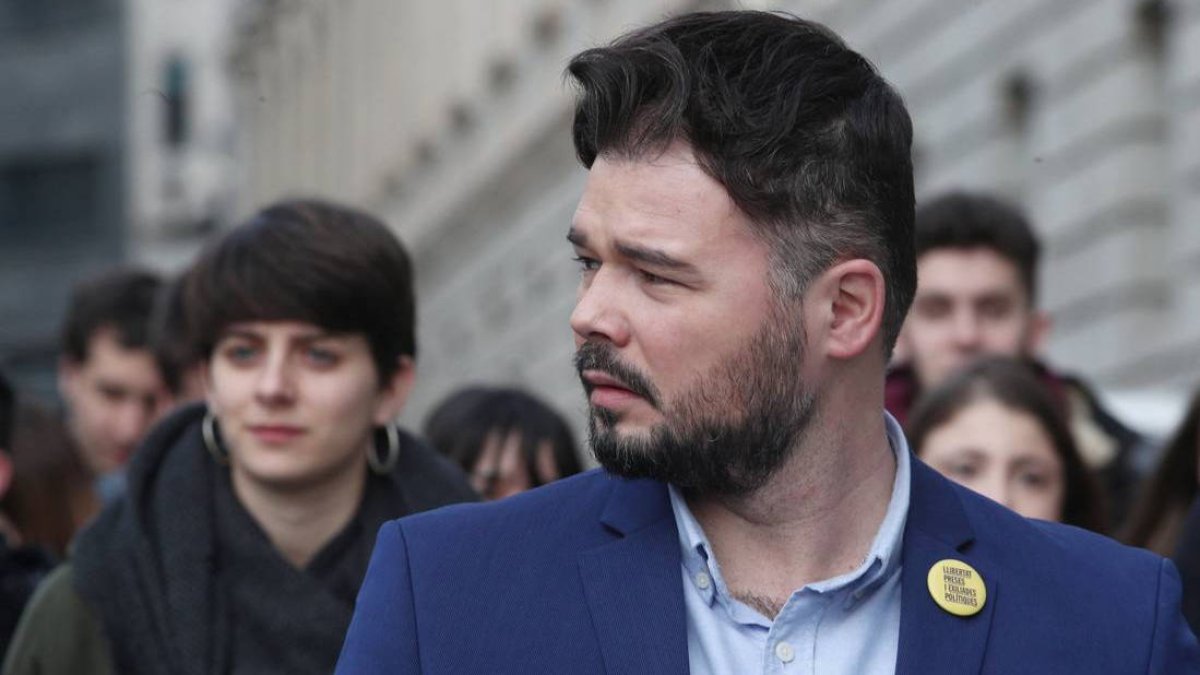 El diputado de ERC, Gabriel Rufián