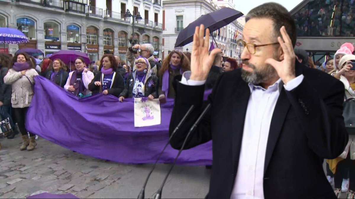 Girauta, en una imagen sobre la marcha de Madrid