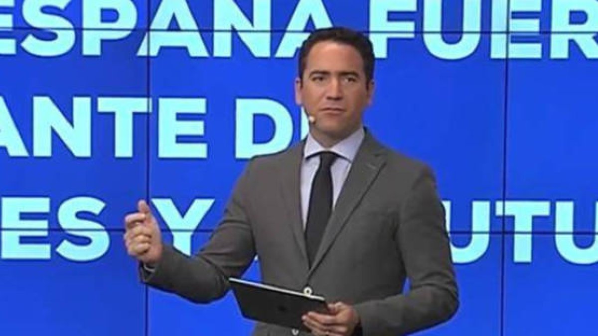 García Egea durante la presentación.