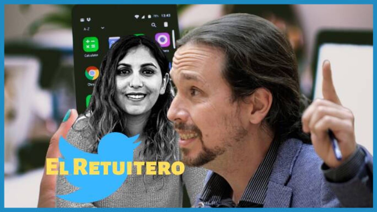 Pablo Iglesias y Dina Bousselham