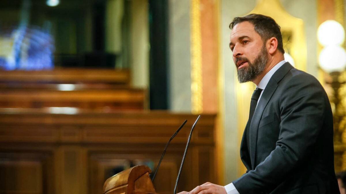 Santiago Abascal, en el Congreso de los Diputados