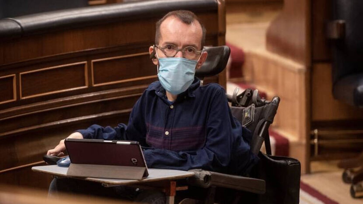 Pablo Echenique en el Congreso de los Diputados