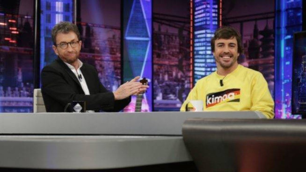 Pablo Motos y Fernando Alonso en