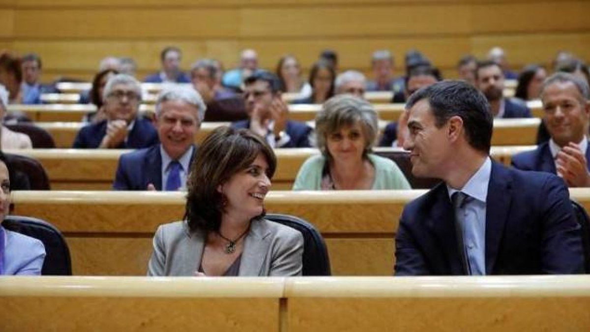 Sánchez y Delgado, en un pleno.
