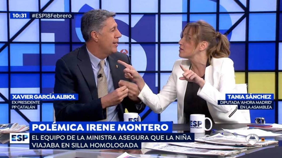 Xavier García Albiol y Tania Sánchez en