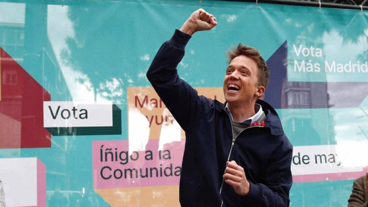 Errejón durante un acto de la pasada campaña.
