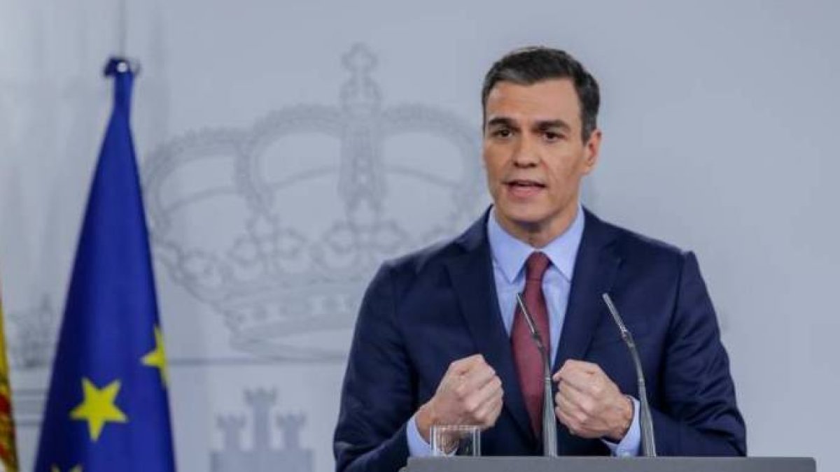 Pedro Sánchez, en su comparecencia de este jueves.
