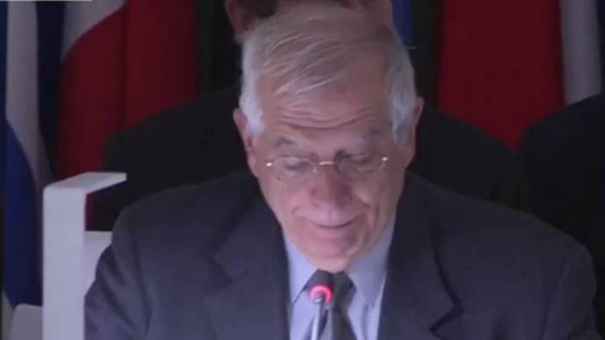 Borrell, este lunes en el Foro Europa-Asia, en Madrid.