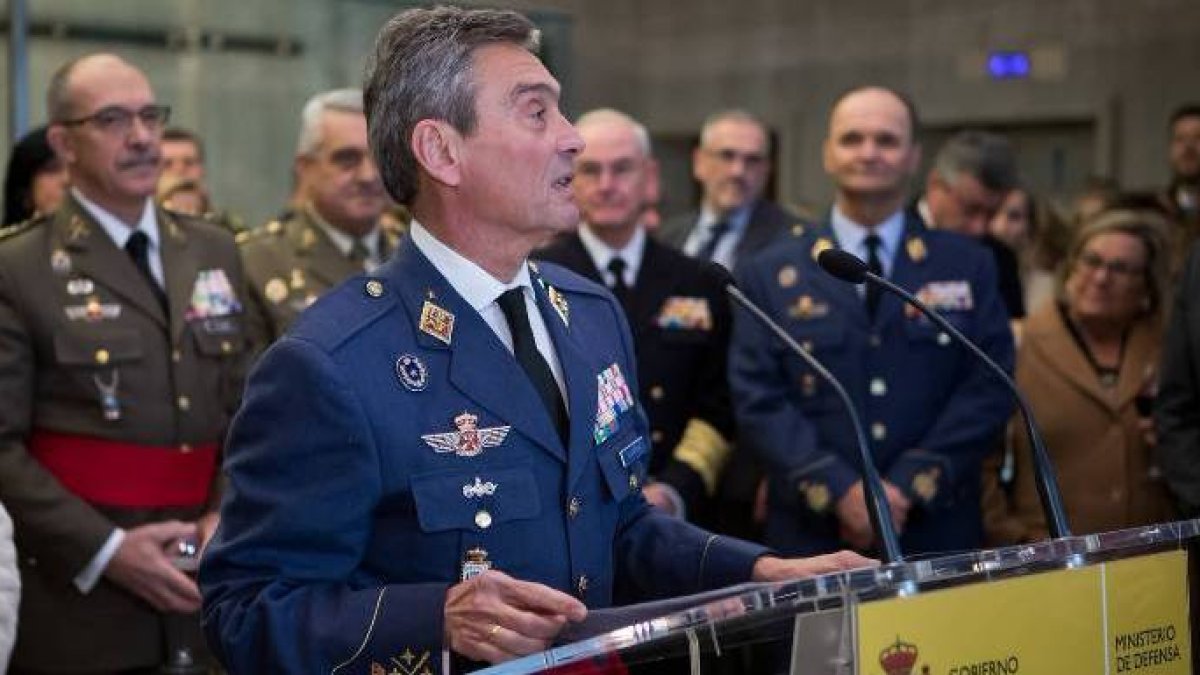 El nuevo Jemad, Miguel Ángel Villarroya, este viernes.