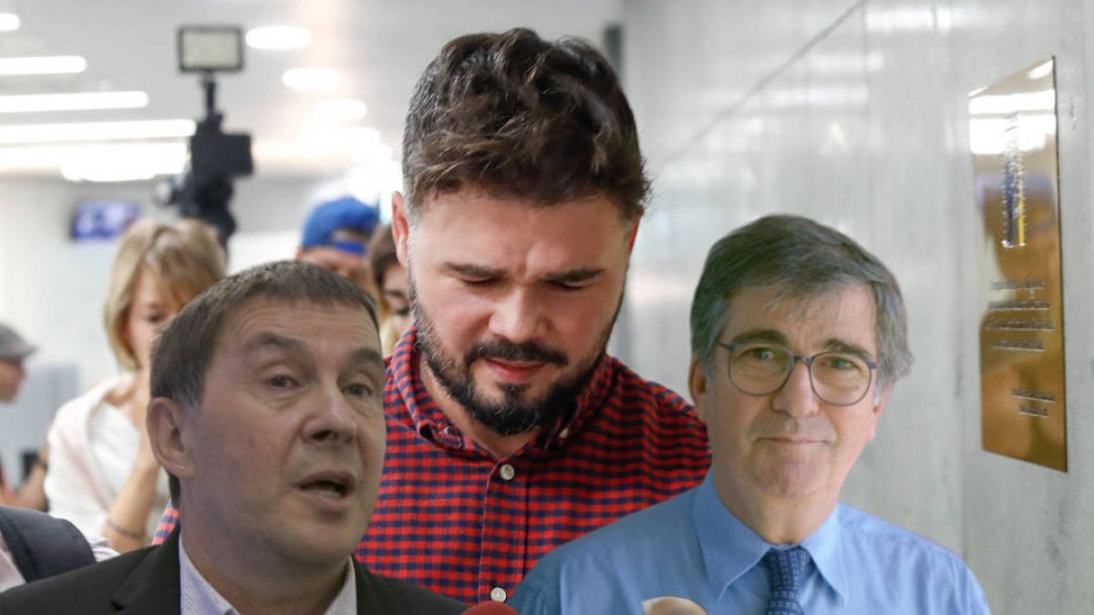 Rufián, entre Otegi y Lluch