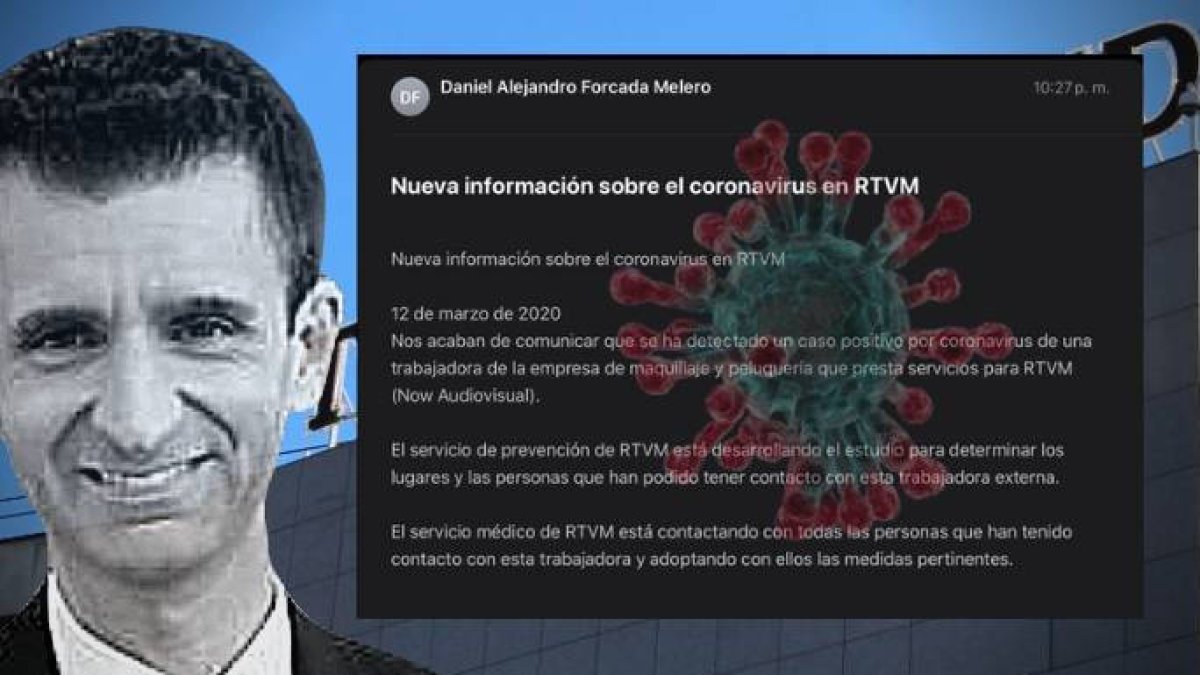 El Director General de Telemadrid y el comunicado con otro positivo enviado anoche