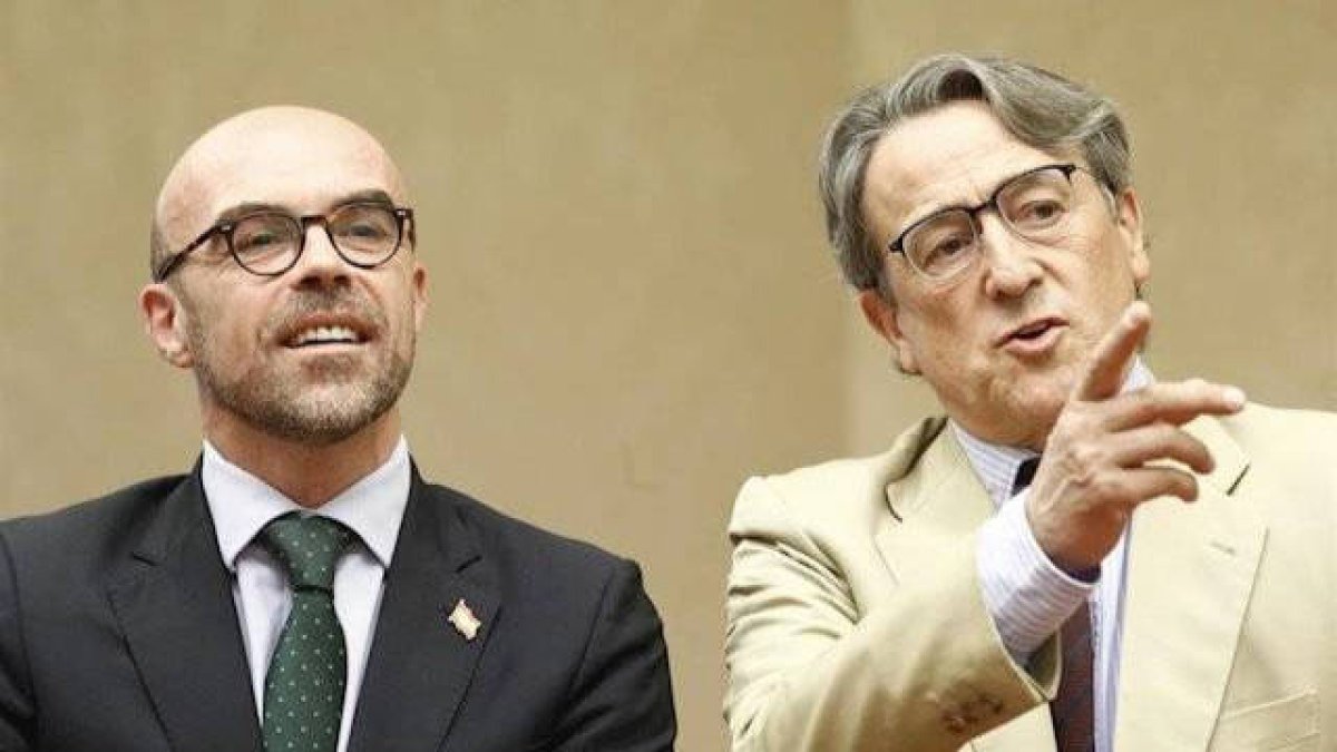 Jorge Buxadé y Hermann Tertsch.