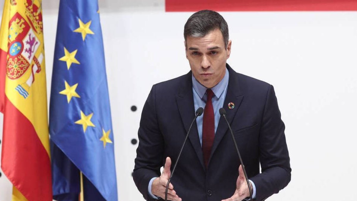 El presidente del Gobierno, Pedro Sánchez