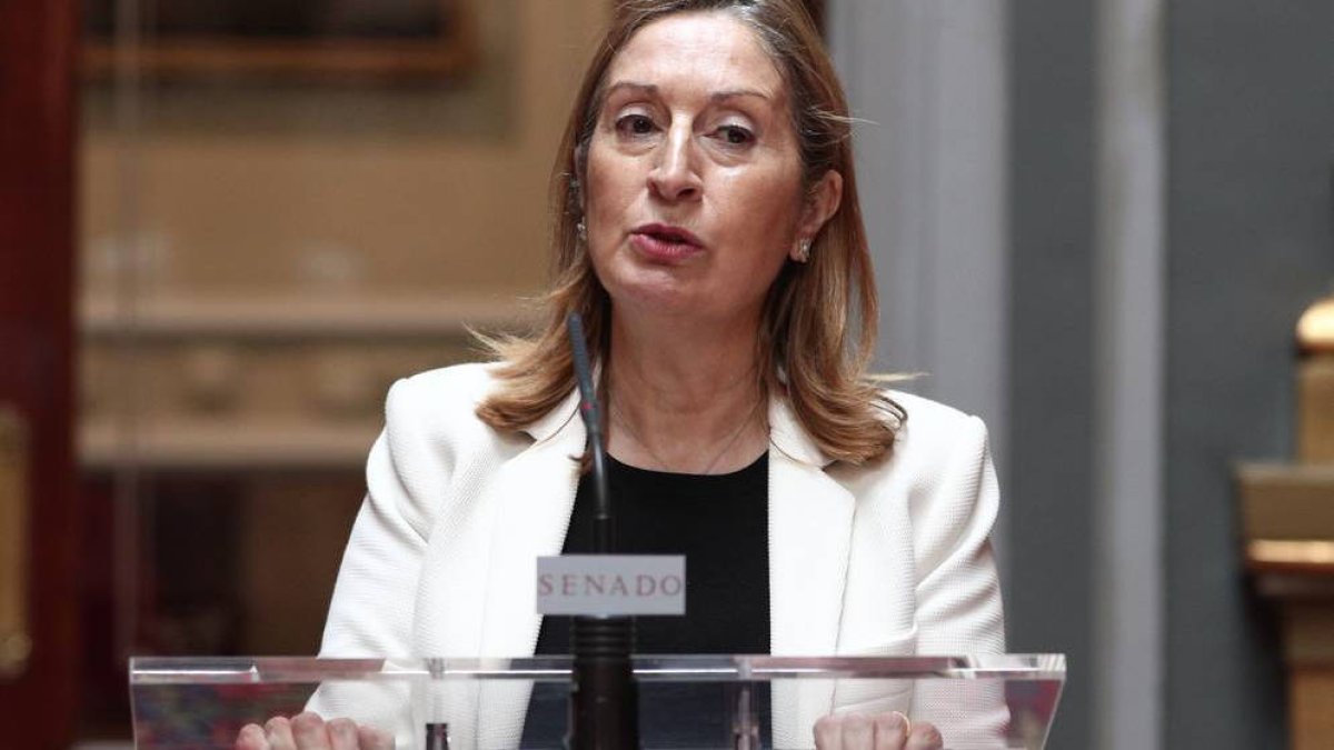 Ana Pastor, en una comparecencia en el Senado
