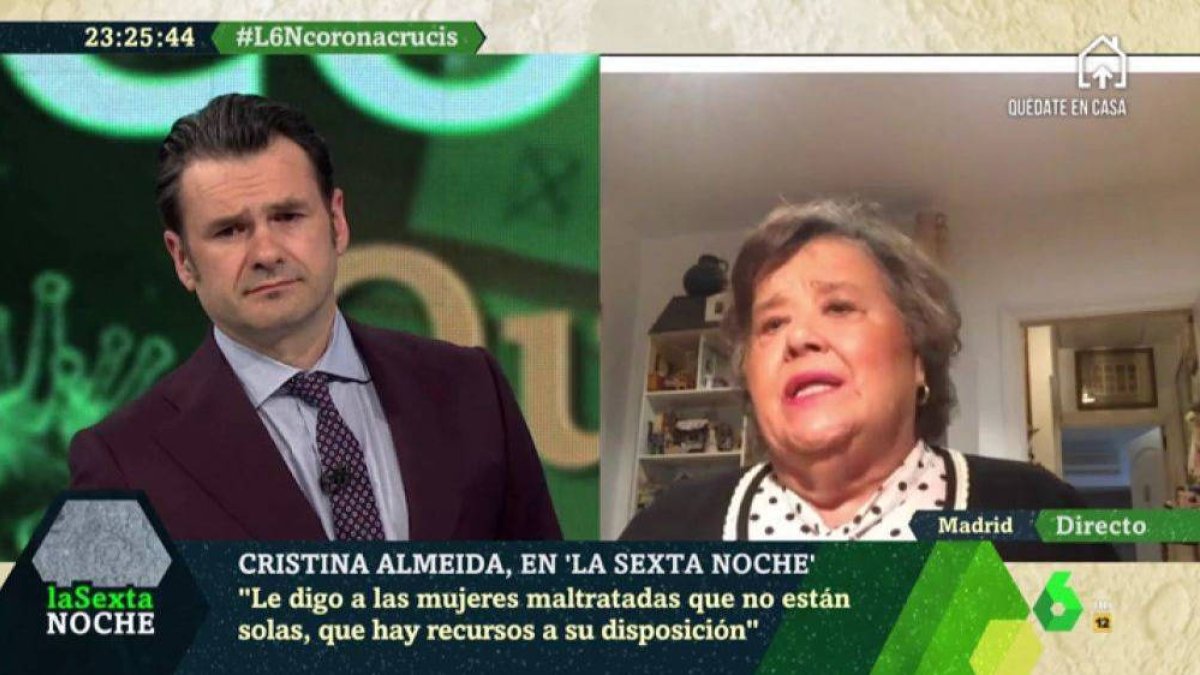 Cristina Almeida no se aburre con el confinamiento