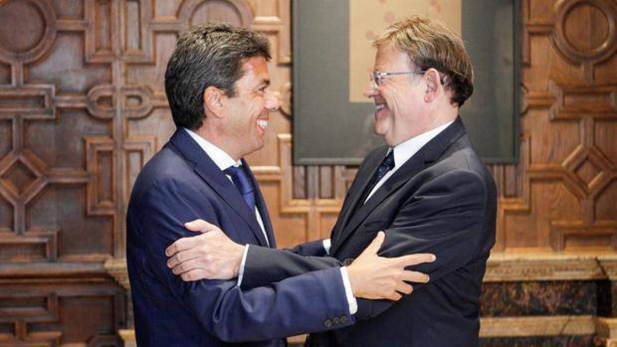 CArlos Mazón  y Ximo Puig.