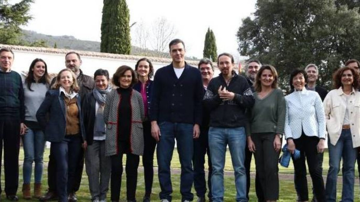 El Gobierno, de convivencias, en la finca de Quintos de Mora.