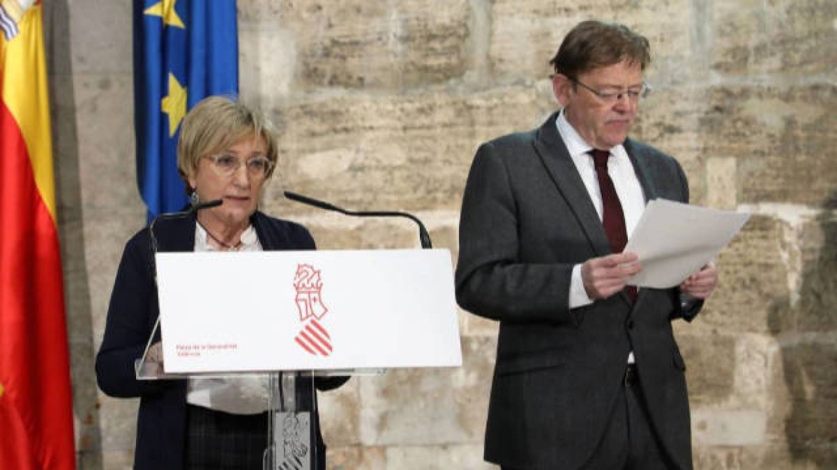 La consellera Ana Barceló y el presidente Ximo Puig