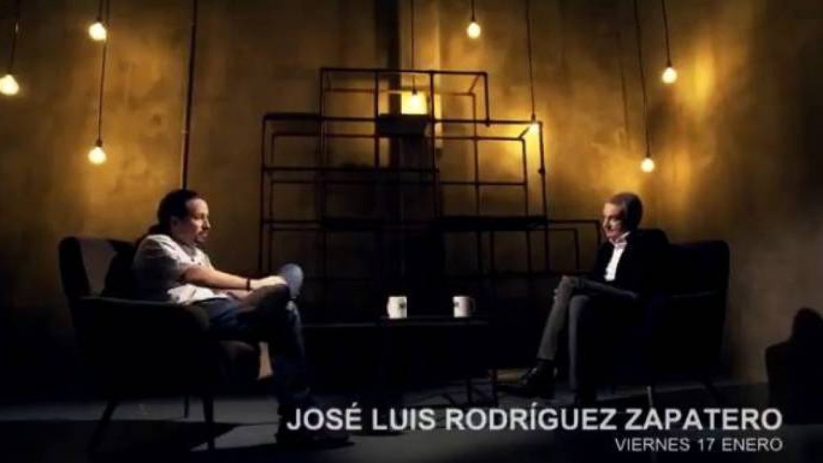 Iglesias y Zapatero, en el último programa que presentará el ahora vicepresidente del Gobierno.
