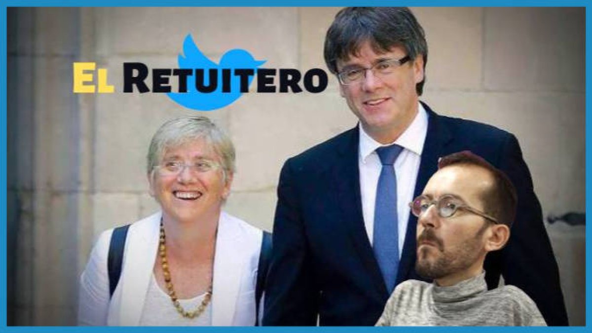 Puigdemont y Ponsatí, riendo